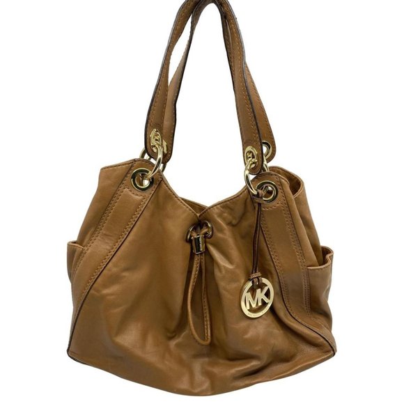 Michael Kors Medium Brown Leather Shoulder Bag - Picture 1 of 11